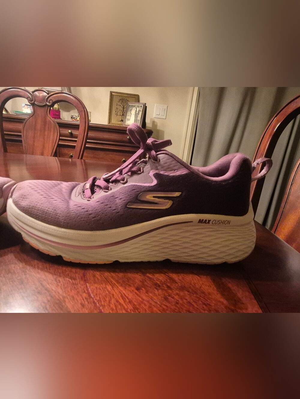 Skechers Max Cushion Women's Purple Walking Shoe